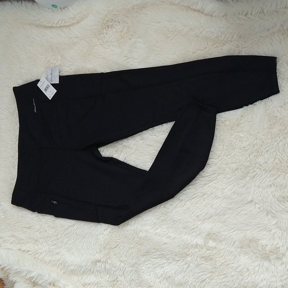 💎Eddie Bauer Cropped Athletic Black Pants XL 💎 - Picture 3 of 11